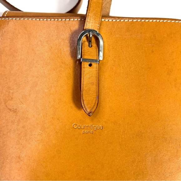 Vintage Courreges Leather Handbag Purse - Picture 5 of 15